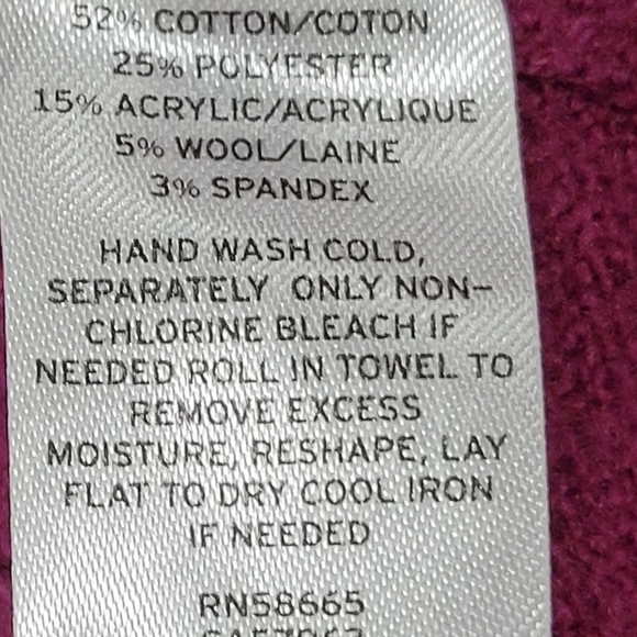 XS Pink Mauve Long Sleeve Zippered Back Side Slits Sweater - Picture 8 of 9